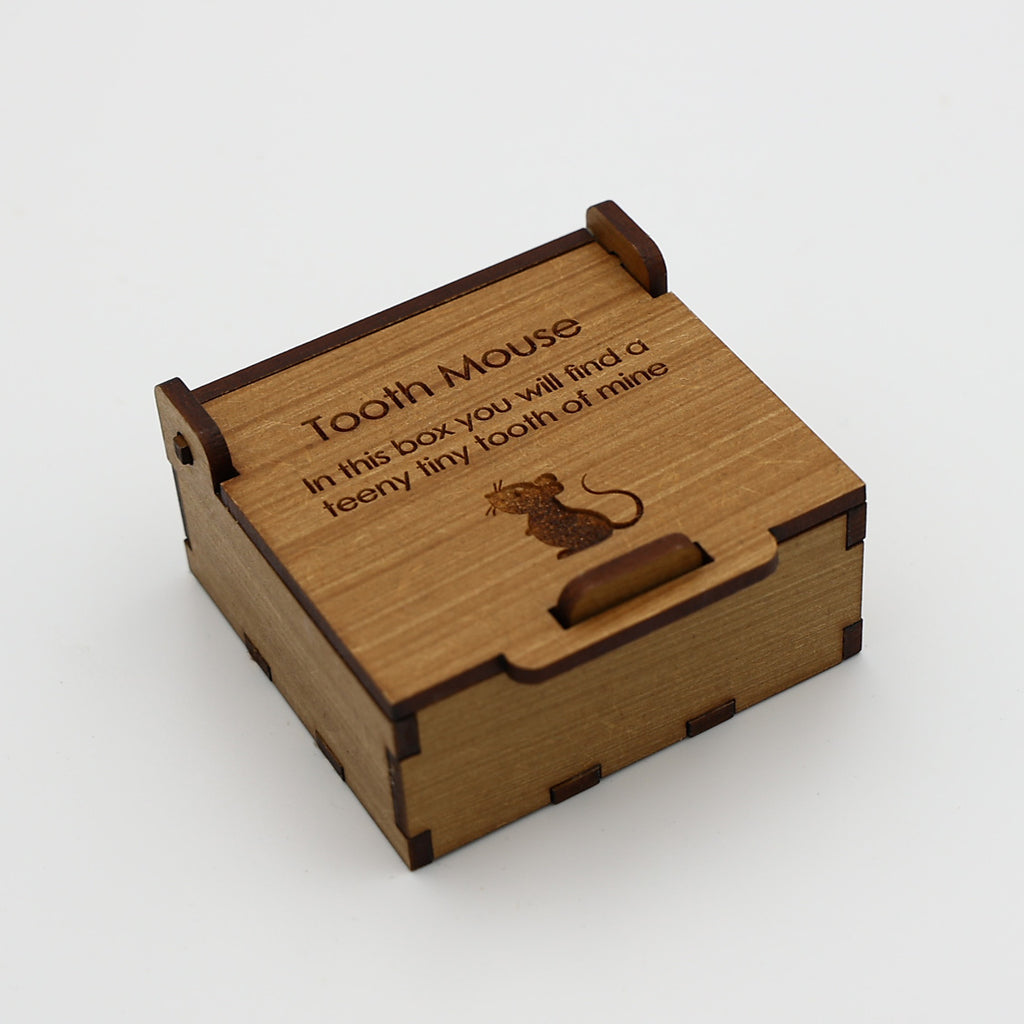 Tiny Tooth Mouse Box Wood