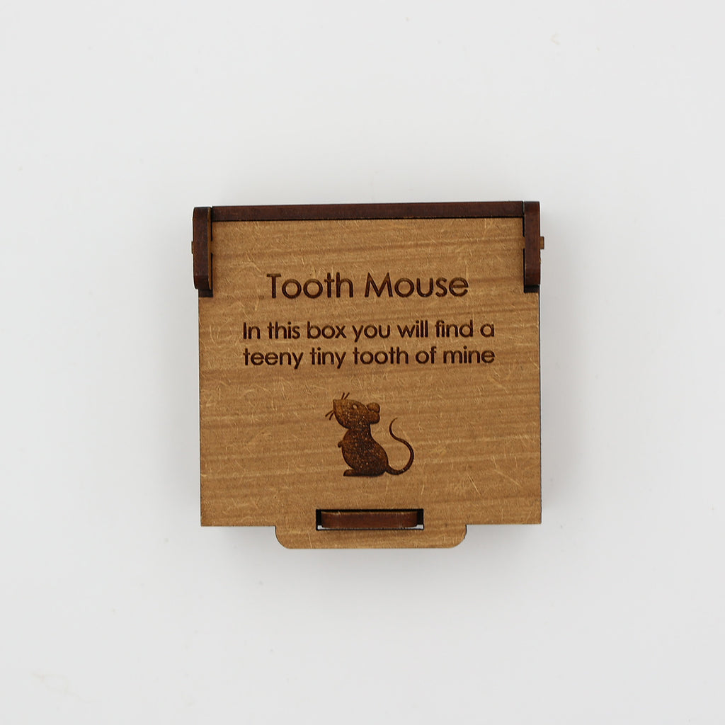Tiny Tooth Mouse Box Wood