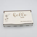 Baby Milestones Photo Props in Wooden Box