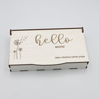 Baby Milestones Photo Props in Wooden Box