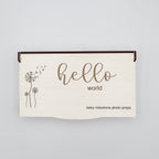 Baby Milestones Photo Props in Wooden Box