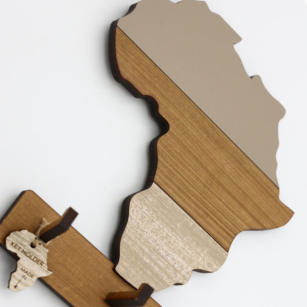 Africa Layered Key Holder