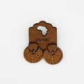 Wildlife Print Drop Earrings (Giraffe)