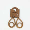 Wooden Tear Drop Earrings