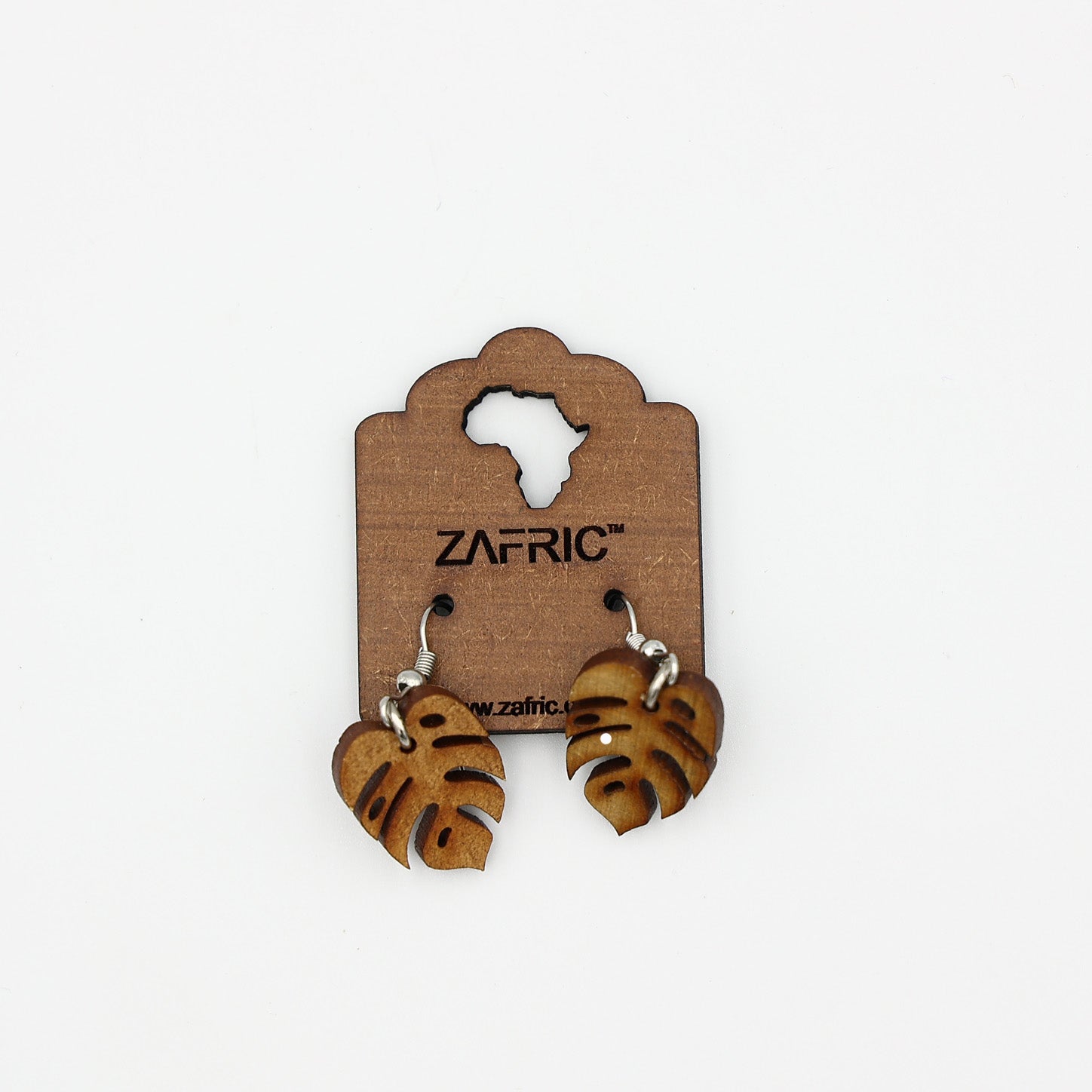 Mini Monstera Leaf Earrings