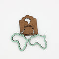 Open African Map Earrings