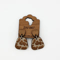 Wildlife Print Drop Earrings (Nguni)