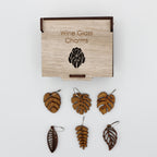 Wine Glass Charms Botanicals Stone Wash