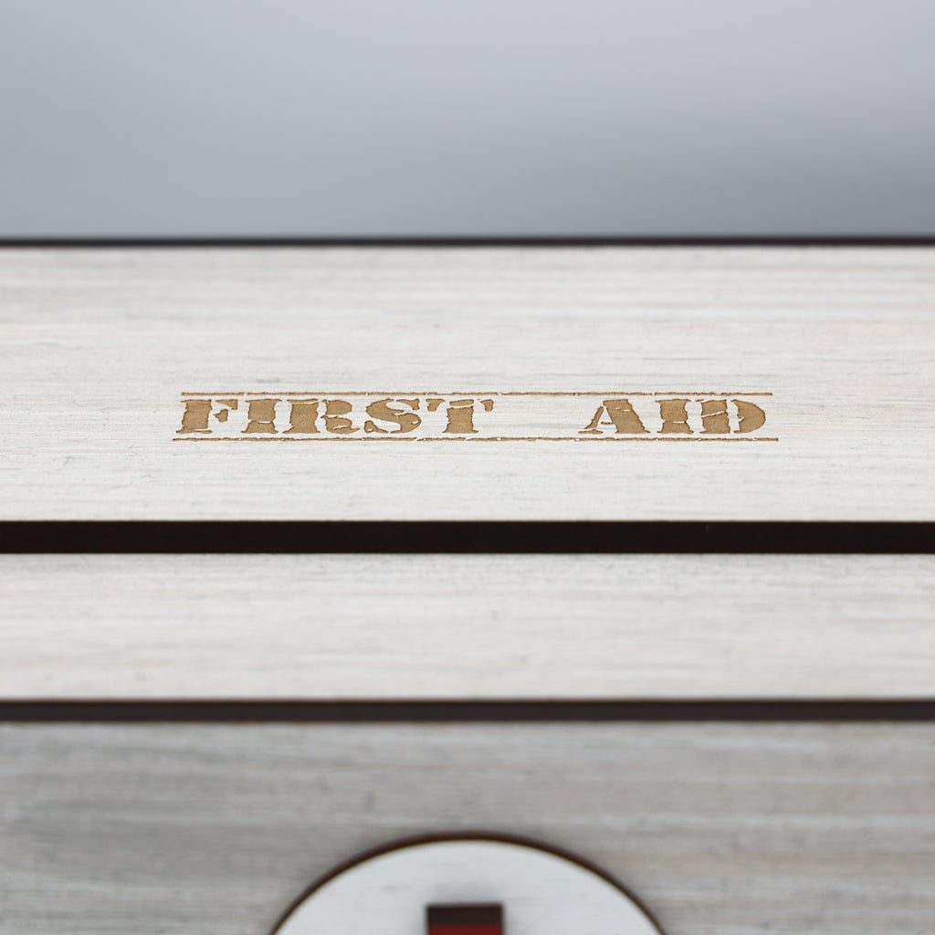 First Aid Box Grey Wash