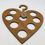 Scarf Hanger Heart Wood