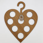 Scarf Hanger Heart Wood