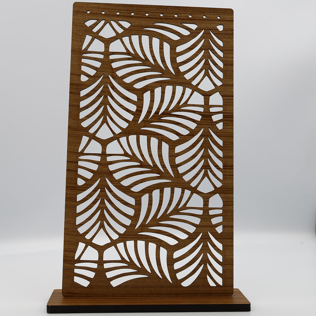 Leaf Earring Stand Wood