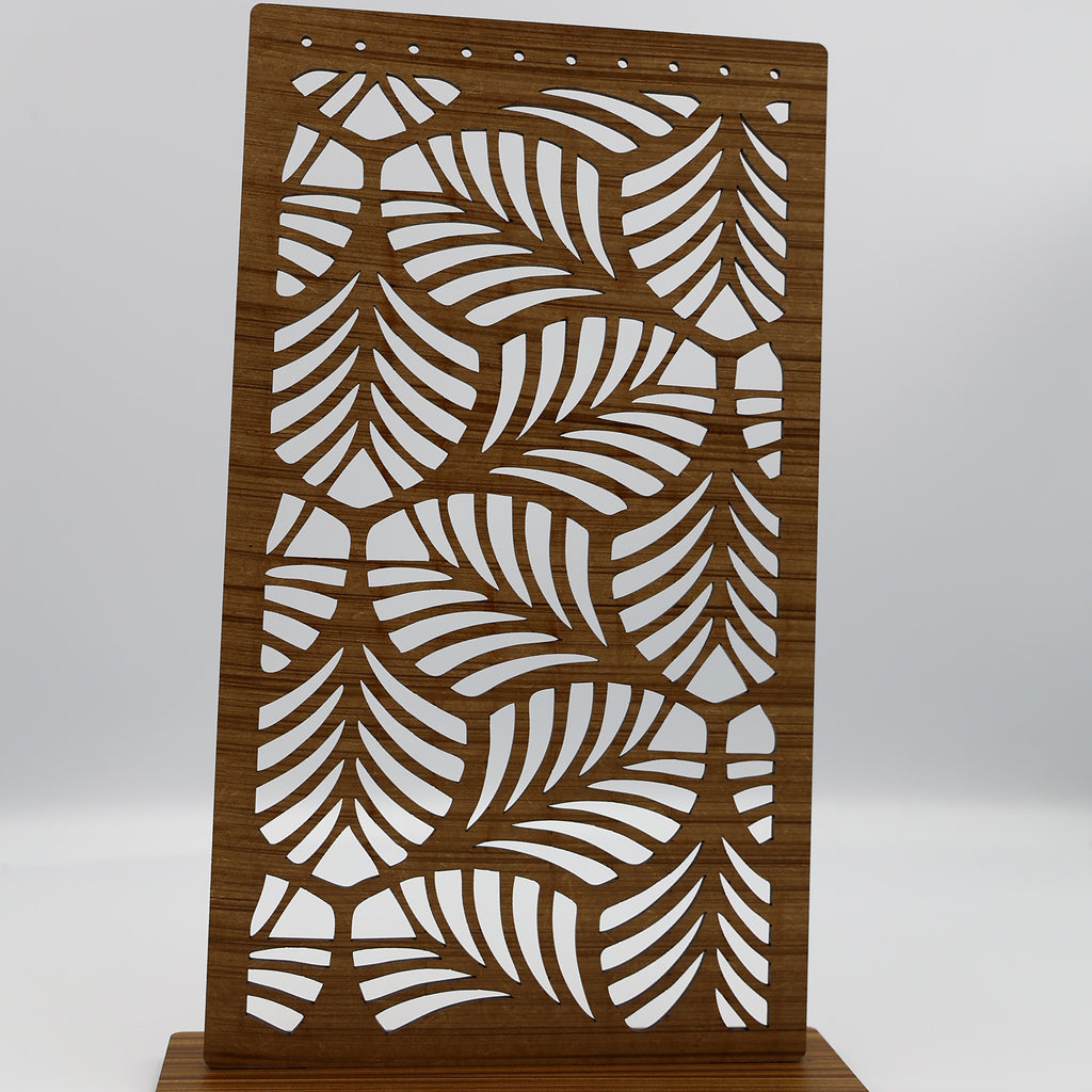 Leaf Earring Stand Wood
