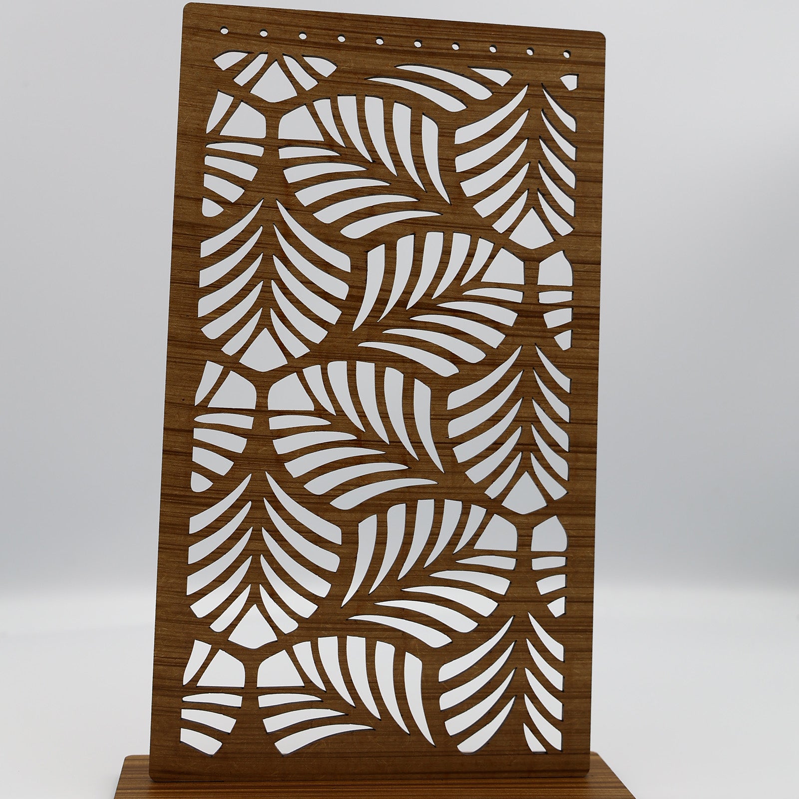 Leaf Earring Stand Wood