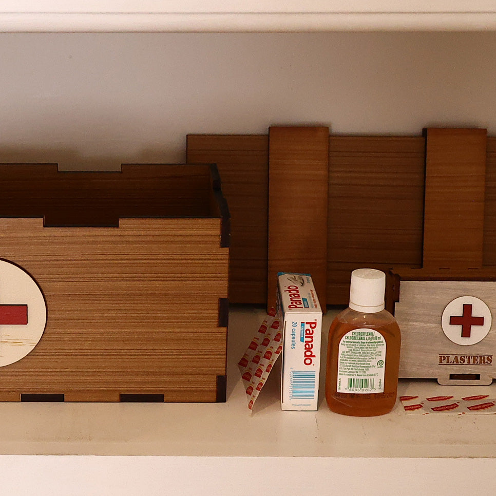 First Aid Box Wood