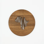 Africa Cut Out Coaster (Set of 4)