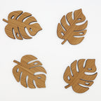 Monstera Leaf Coasters (Set of 4)
