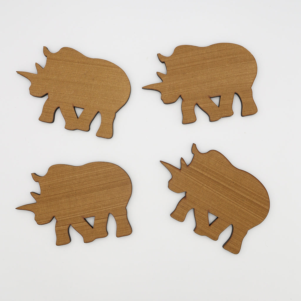Rhino Coasters (Set of 4)