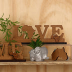Wooden Love Sign
