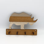 Rhino Key Holder Layered