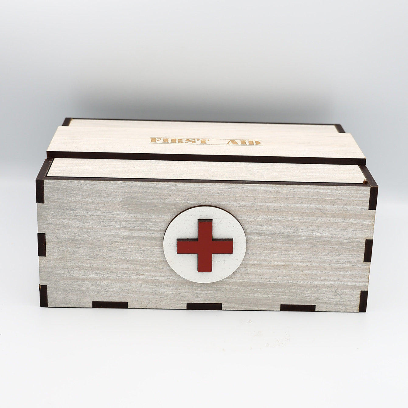 First Aid Box Grey Wash