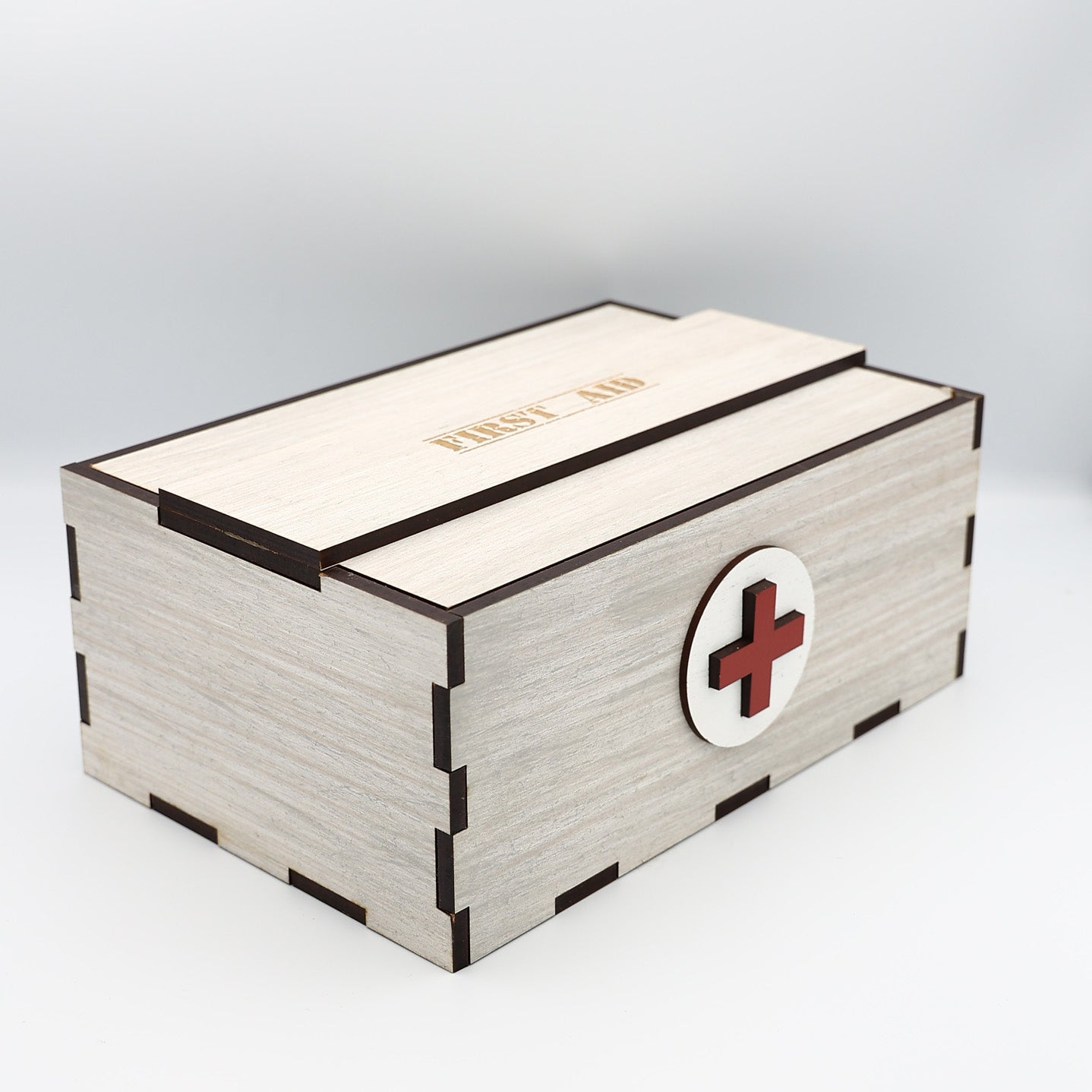 First Aid Box Grey Wash