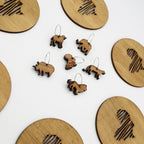 Africa Coasters & Big 5 Wine Glass Charms Combo