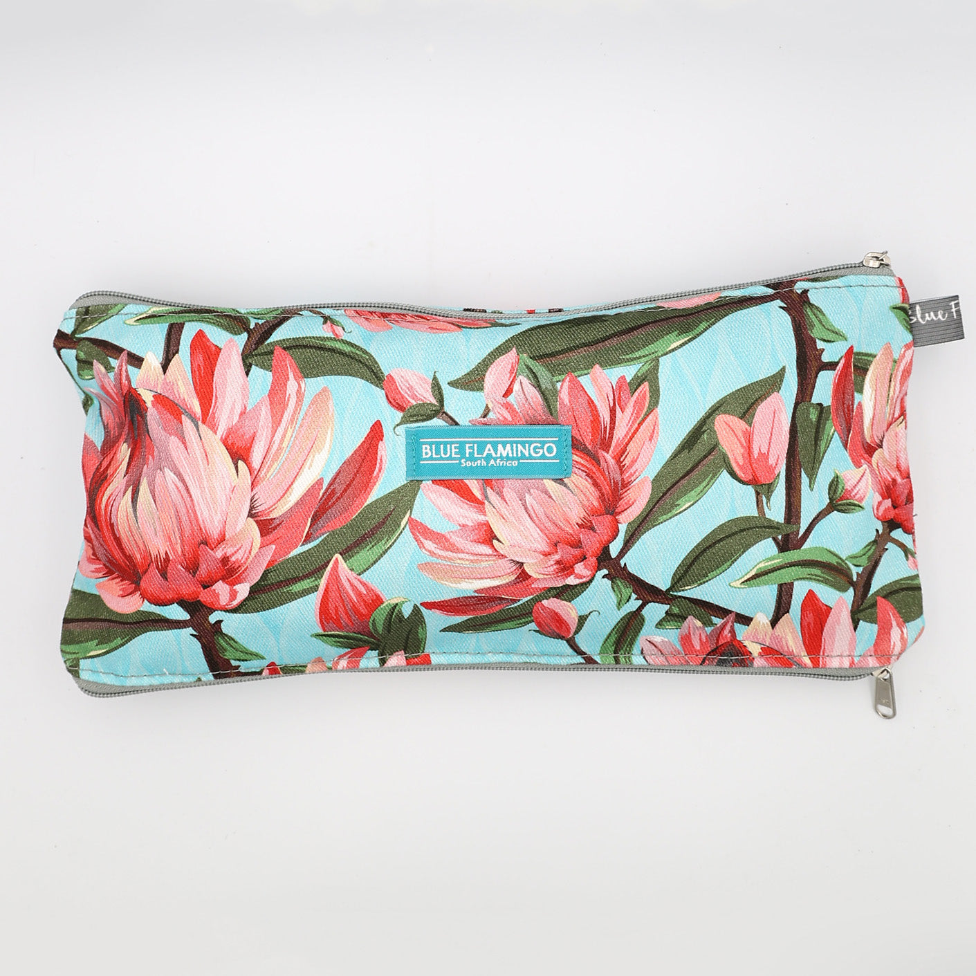 Double Pouch Pencil Case – Red Protea