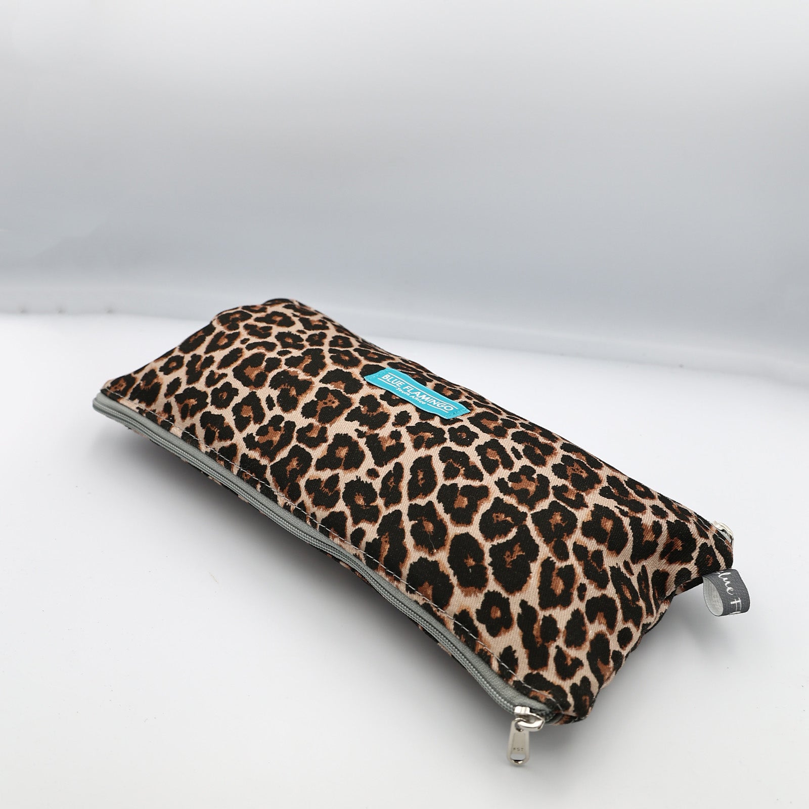 Double Pouch Pencil Case – Leopard Print