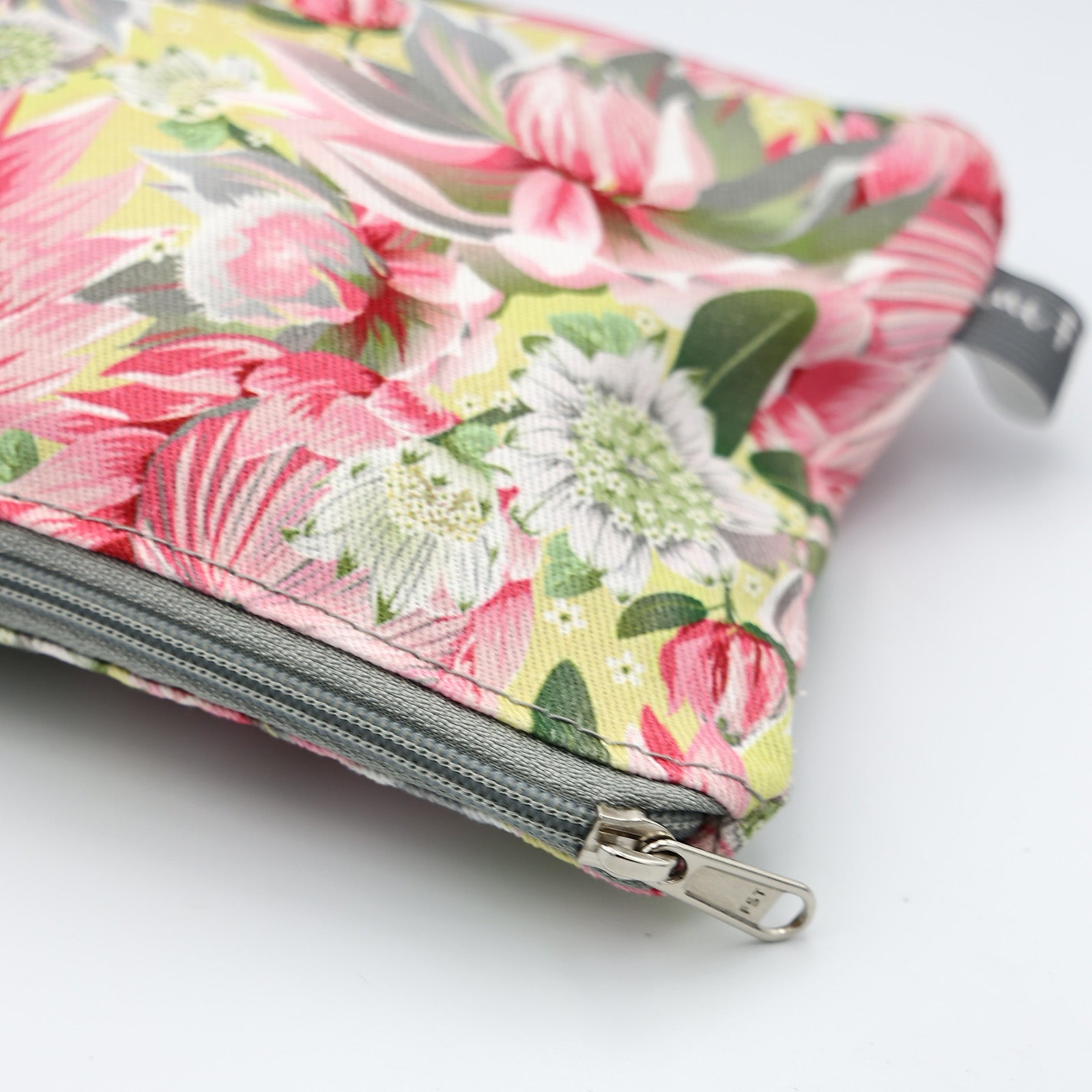 Double Pouch Pencil Case – Pink Protea