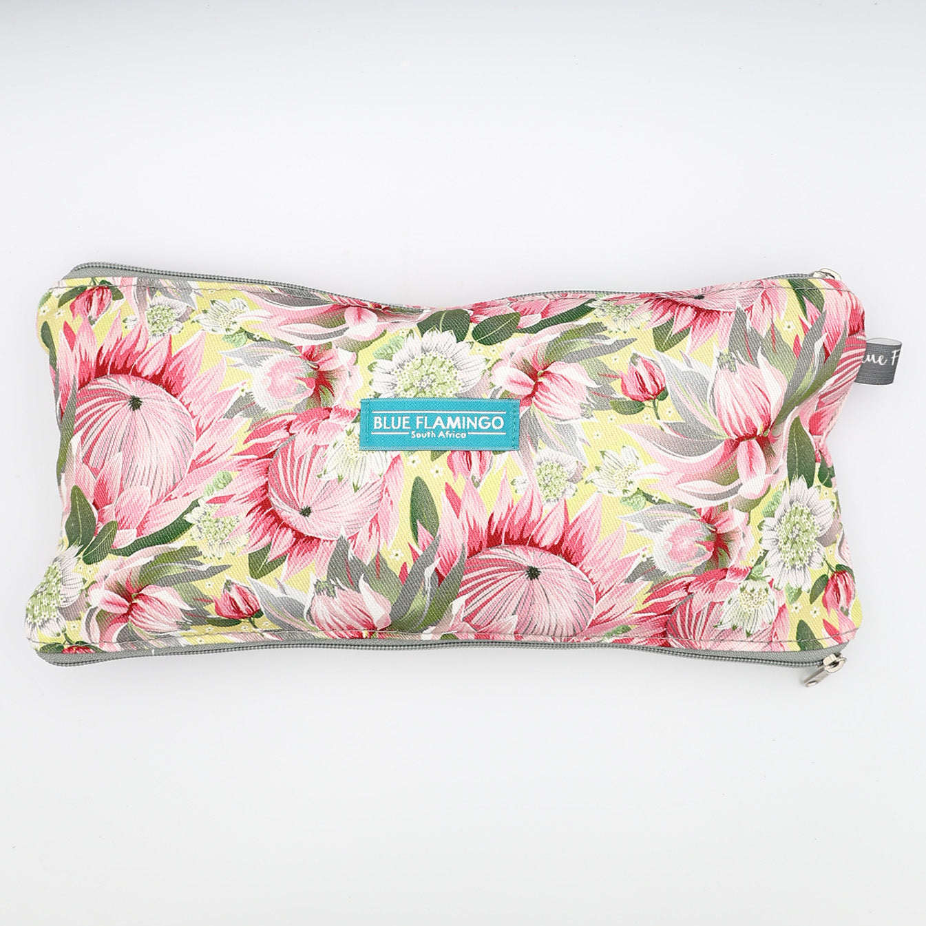 Double Pouch Pencil Case – Pink Protea