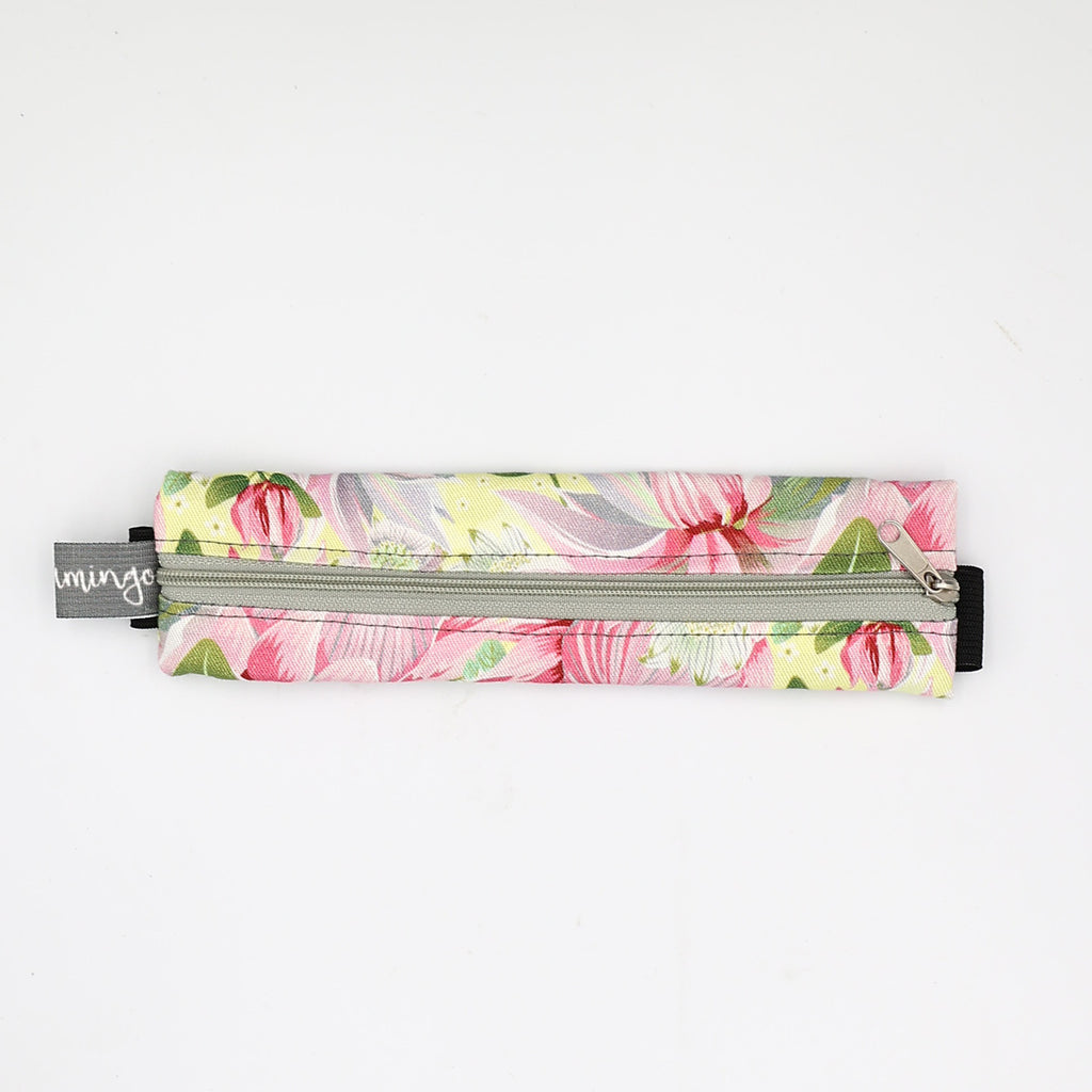 Elastic Bookmark & Pen Holder – Pink Protea