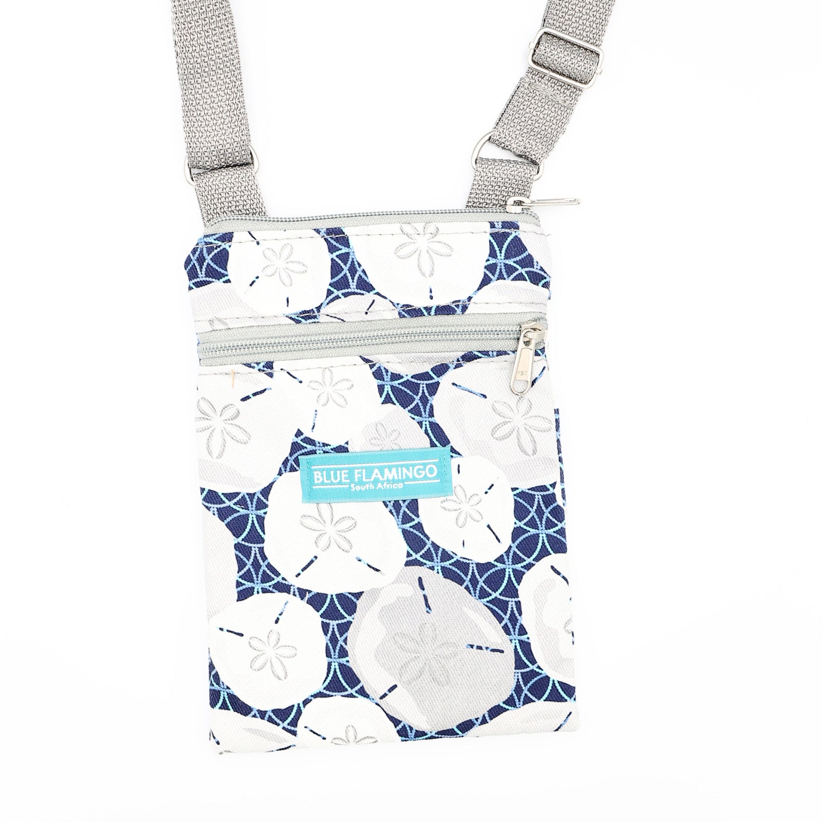 Mini Sling Bag – Navy Grey Bubbles