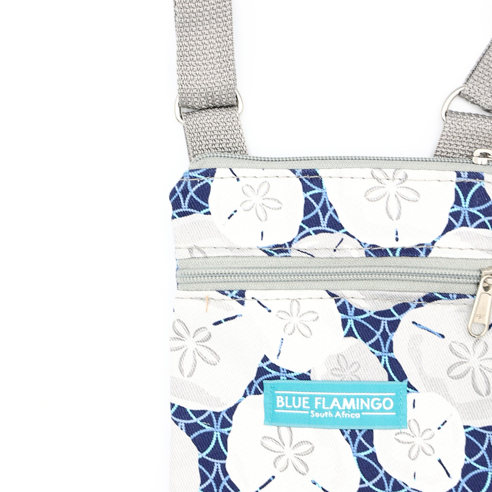 Mini Sling Bag – Navy Grey Bubbles