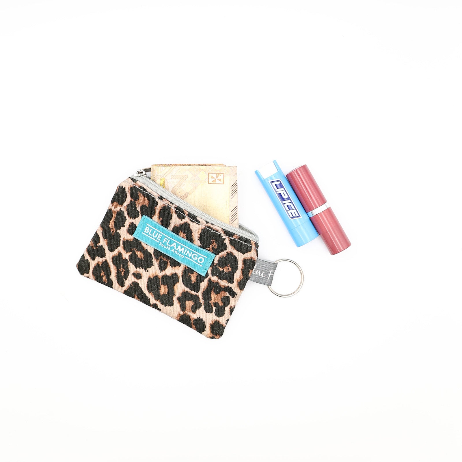 Keyring Cosmetic Bag – Leopard Print