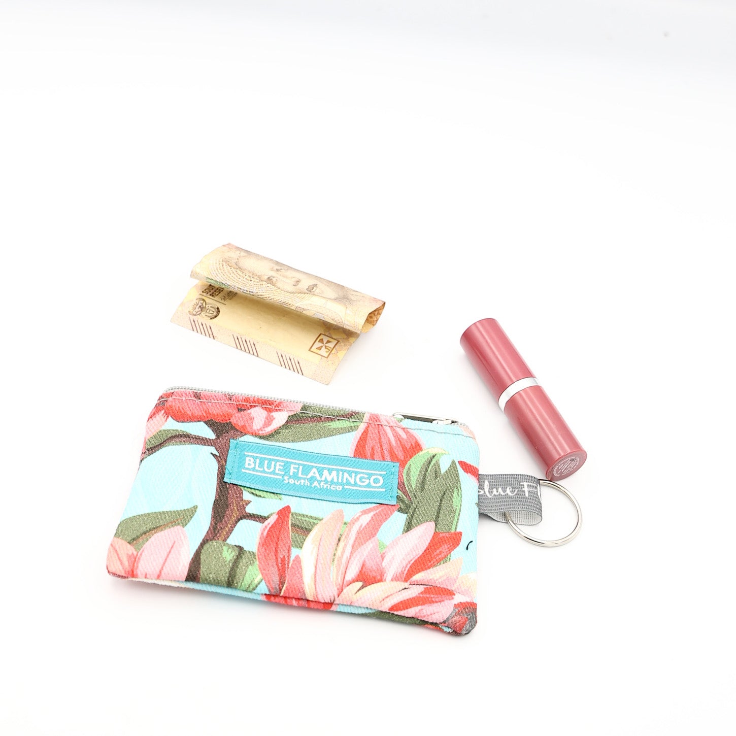 Keyring Cosmetic Bag – Red Protea