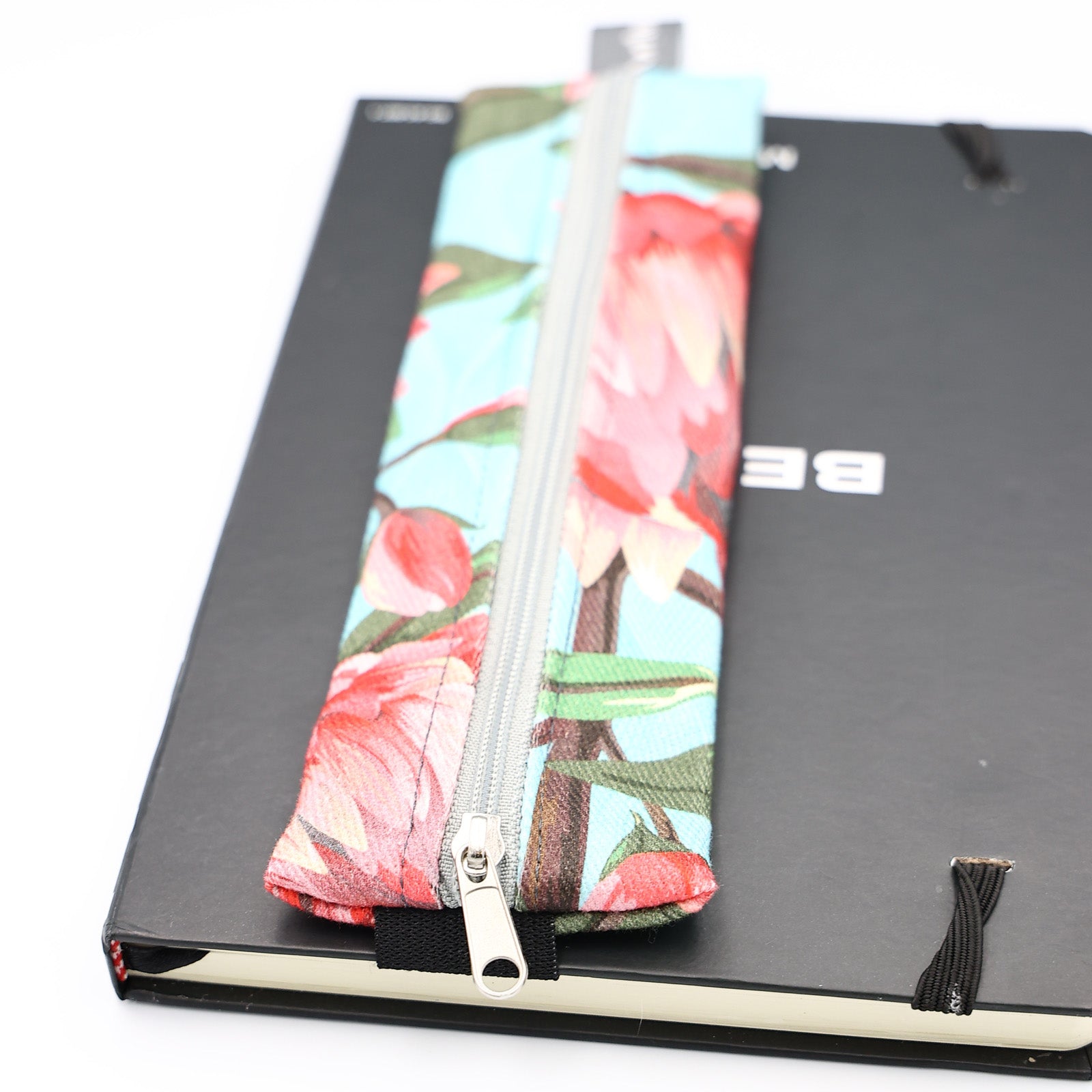 Elastic Bookmark & Pen Holder – Red Protea