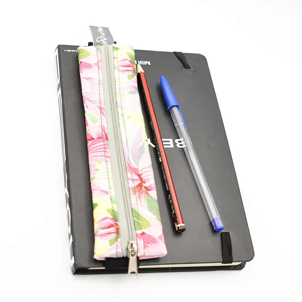 Elastic Bookmark & Pen Holder – Pink Protea