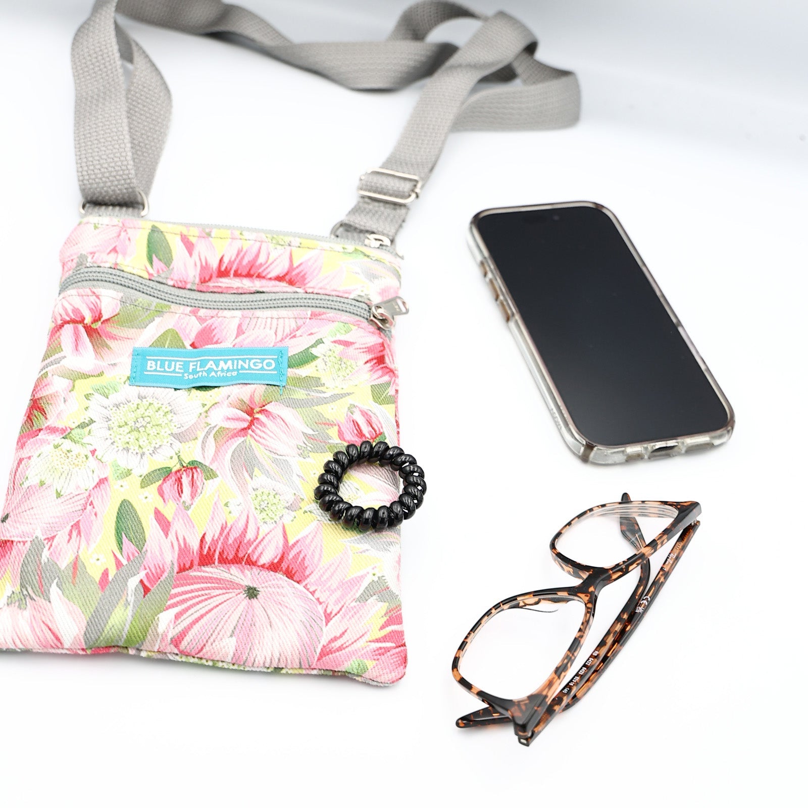 Mini Sling Bag – Pink Protea